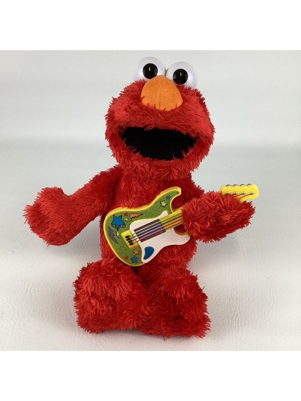 Sesame Street Rock & Rhyme Elmo Interactive 15" Plush Guitar Songs Sound Phrases